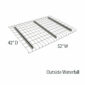 42" Deep x 52" Wide Outside Waterfall Wire Deck
