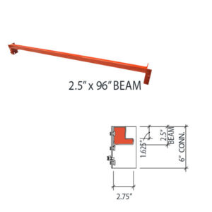BEAM 2.5H X 96L - 6IN CLIP