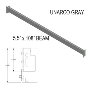 5.5" x 108" Interchangeable Beam - 14 ga.