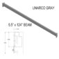 5.5" x 124" Pallet Rack Beam