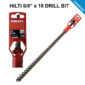 Hilti Drill Bit 5/8 x 18" for Pallet Rack