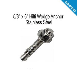PH5/8-11X6SSHLTI KBTZ2 Hilti 5/8 X 6 KBTZ2 stainless steel