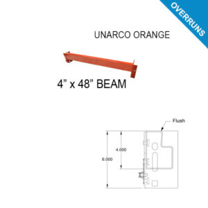 4" x 48" Pallet Rack Beam