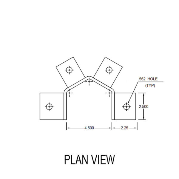 Rack Column Protector Guard Plan View