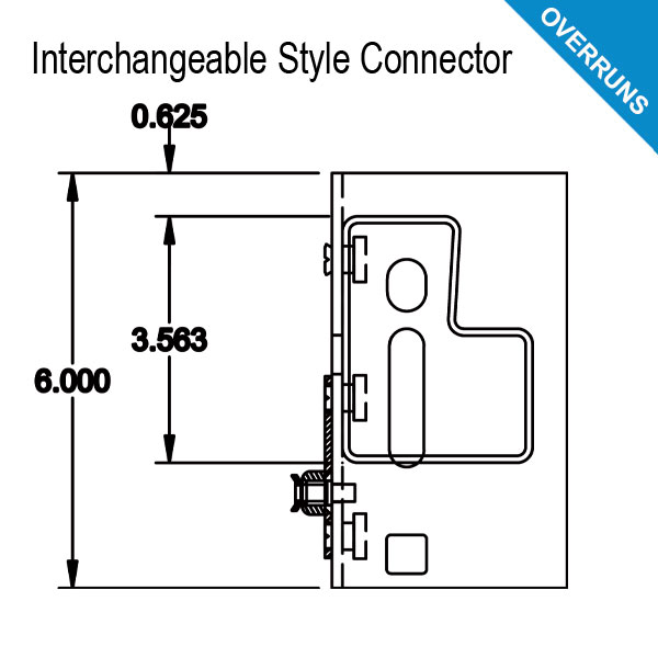 Pallet Rack Beam - 3.563 x 96" Overrun
